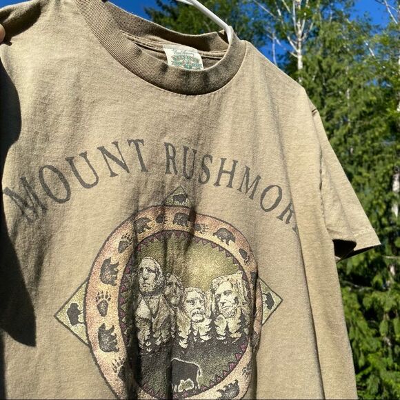 Vintage Mount Rushmore Single Stitch Fred Harvey Tee S - Picture 2 of 13
